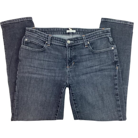 Eileen Fisher Black Slim Straight Jeans Womans 8 - Picture 3 of 11